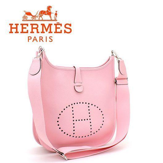 Rose Sakura ☆HERMES☆ EVELYNE III PM ショルダーバッグ 6050412